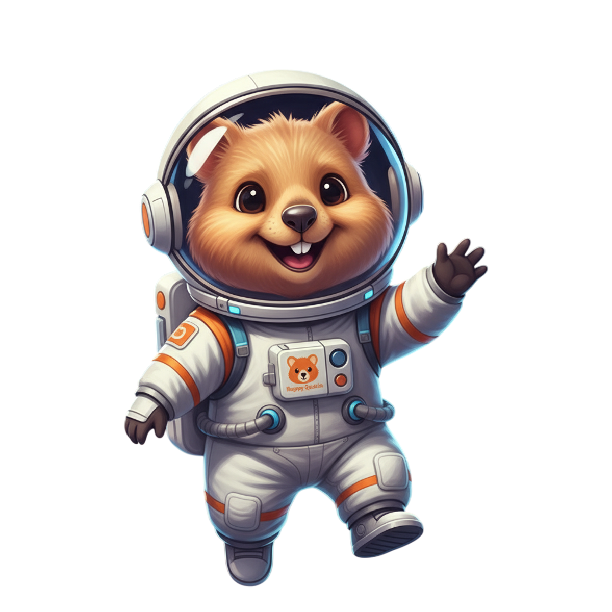 Happy Quokka Astronaut